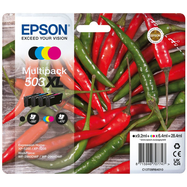 Original Epson Tinte C13T09R64010 / 503XL / C13T09R64010 schwarz cyan magenta gelb für C13T09R64010